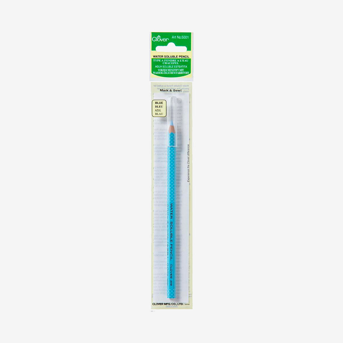 Clover Blue Water Soluble Marker Pen - Clover - 5001