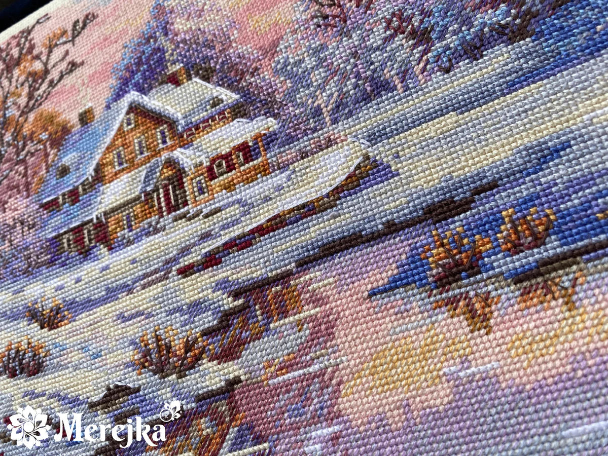 Cross Stitch Kit "The First Snow" - Merejka K-240