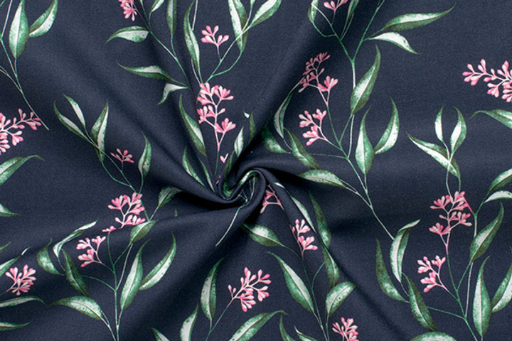 Gütermann Most Beautiful Cotton Fabric with Elegant Floral Motifs 647005/537
