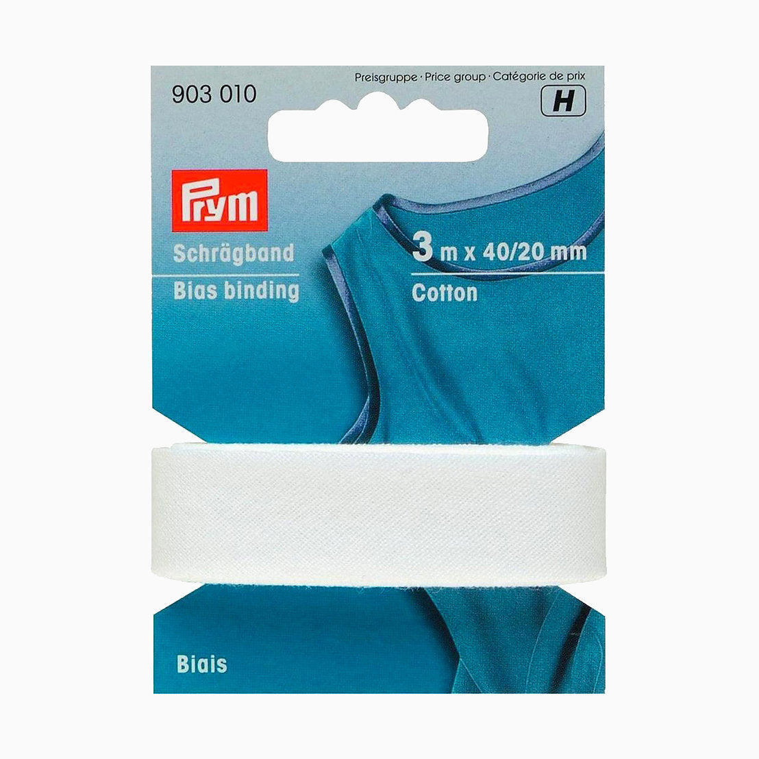 Cotton bias tape for binding by Prym 903010