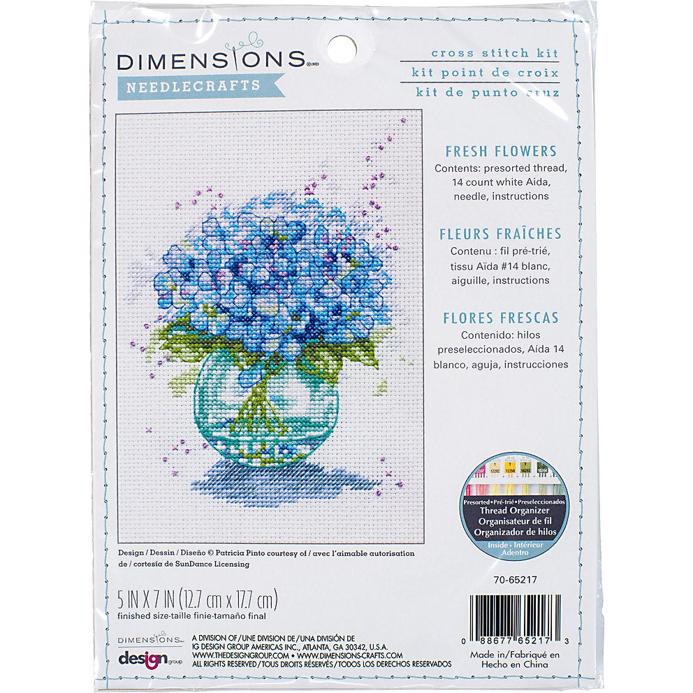 Cross stitch kit. Fresh Flowers 70-65217 Dimensions