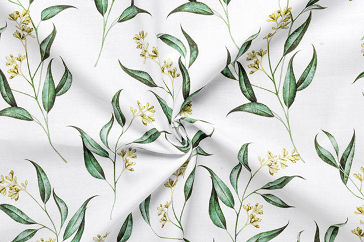 Gütermann Most Beautiful Cotton Fabric with Elegant Floral Motifs 647005/800