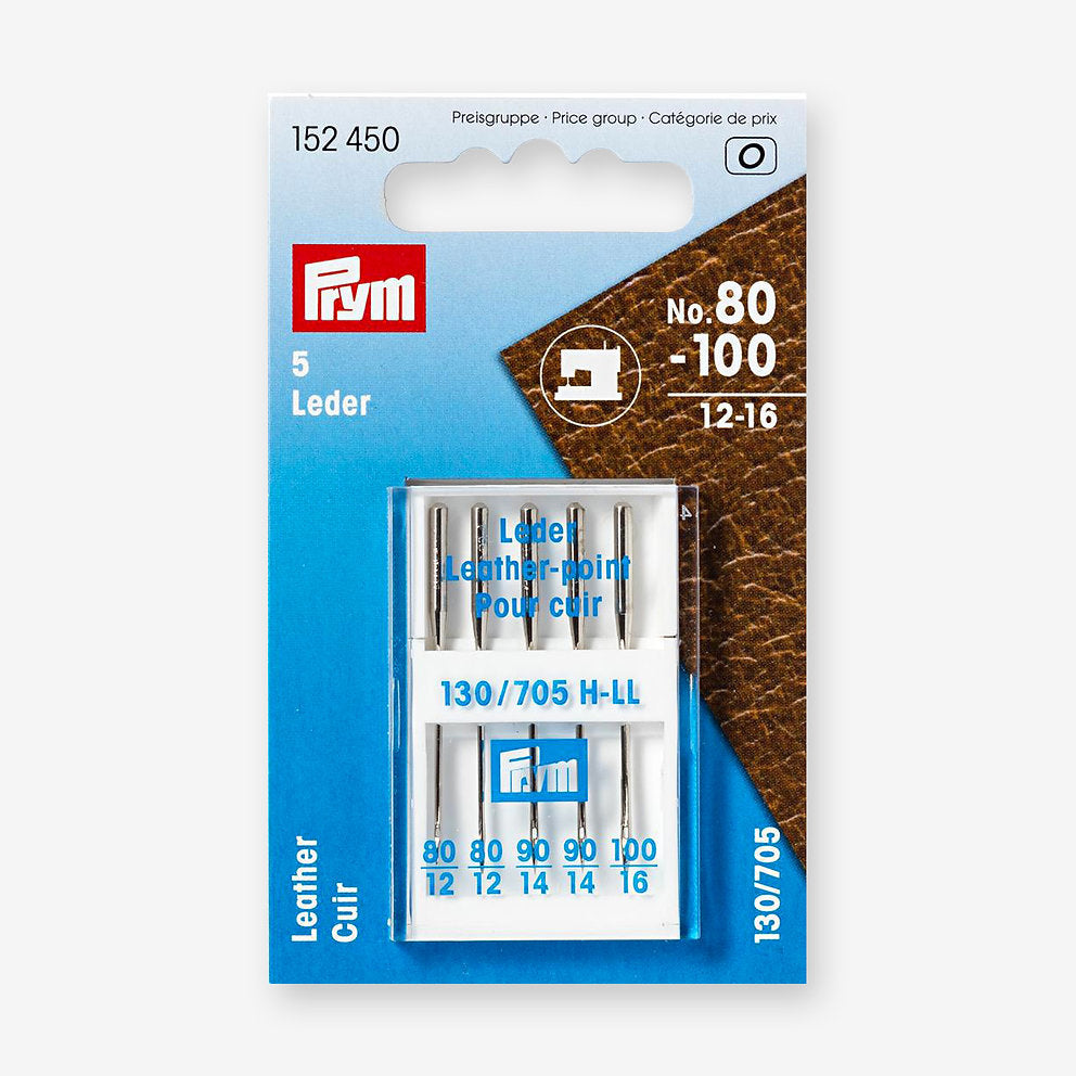 Sewing machine needles for leather 130/705 Nº80-100 - Prym