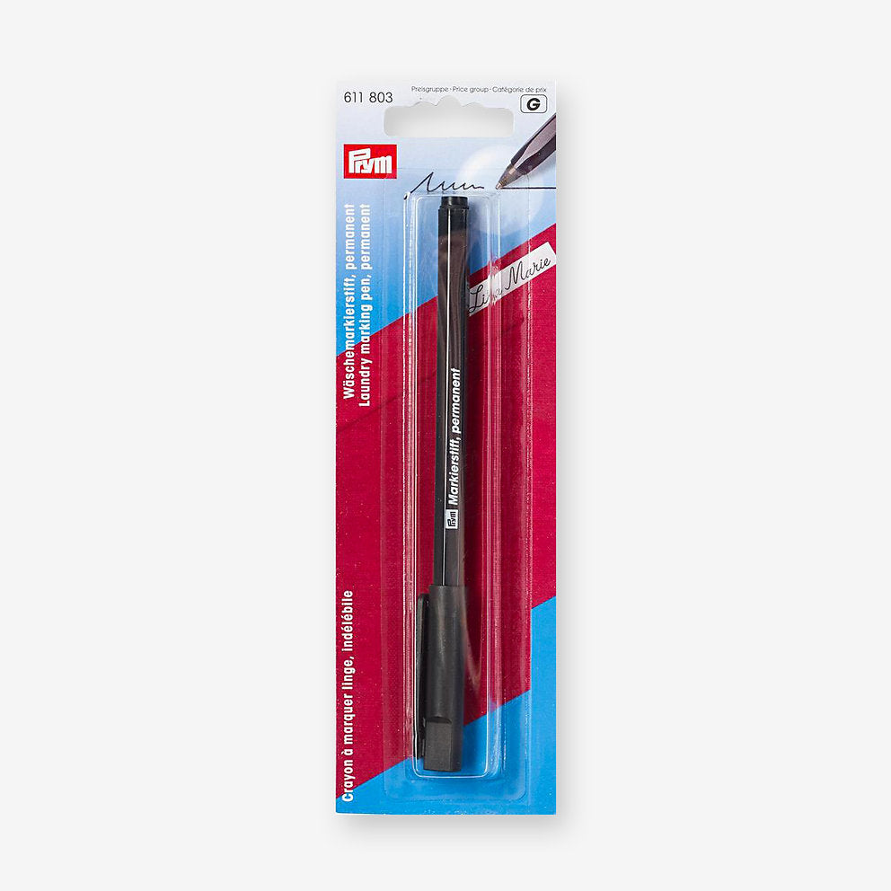 High-quality black permanent marker from Prym 611803