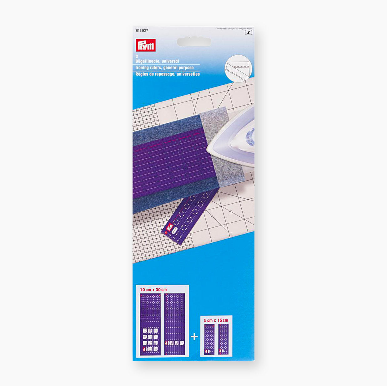 Pack of 2 ironing rulers from Prym - Indispensable tool for sewing
