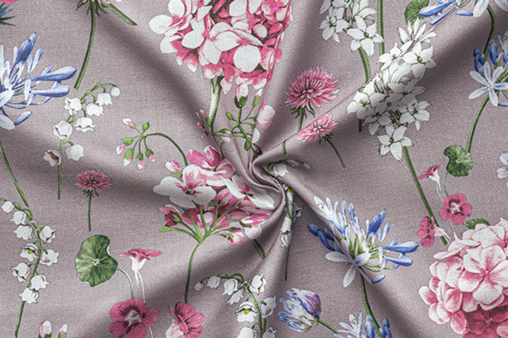 Gütermann Most Beautiful Cotton Fabric with Elegant Floral Motifs 647013/493