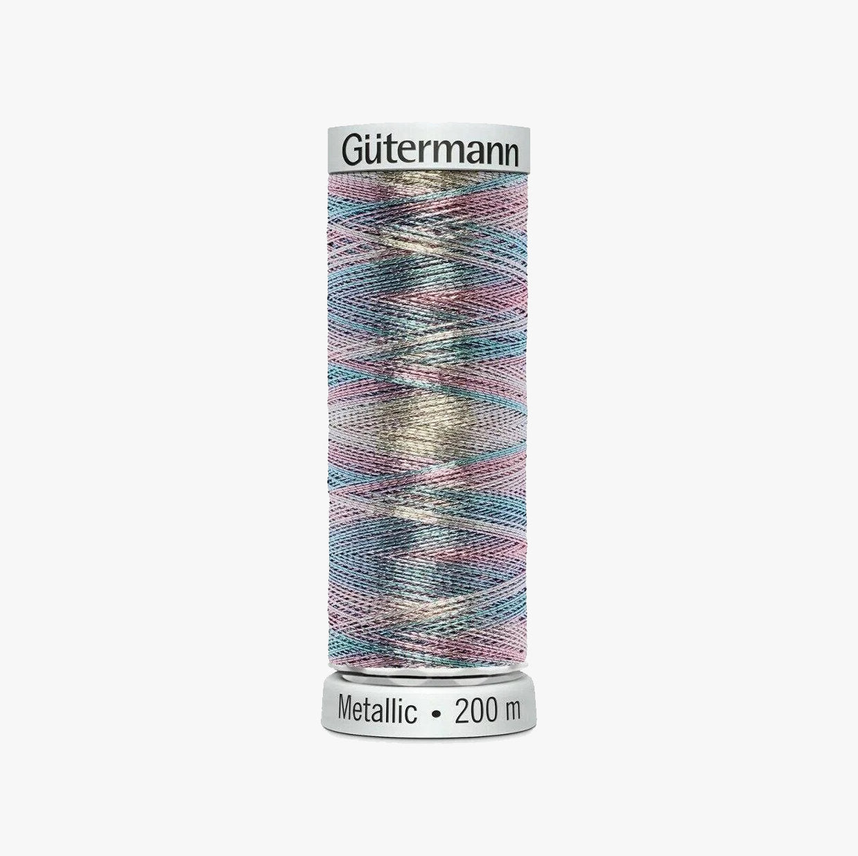 7026 Gutermann Metallic Thread 200m - Metallic Effect for Decorative Seams and Machine Embroidery