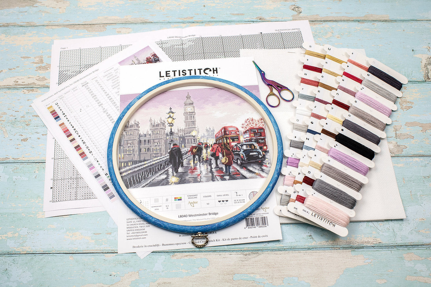 Cross Stitch Kit. Westminster Bridge - L8040 LETISTITCH