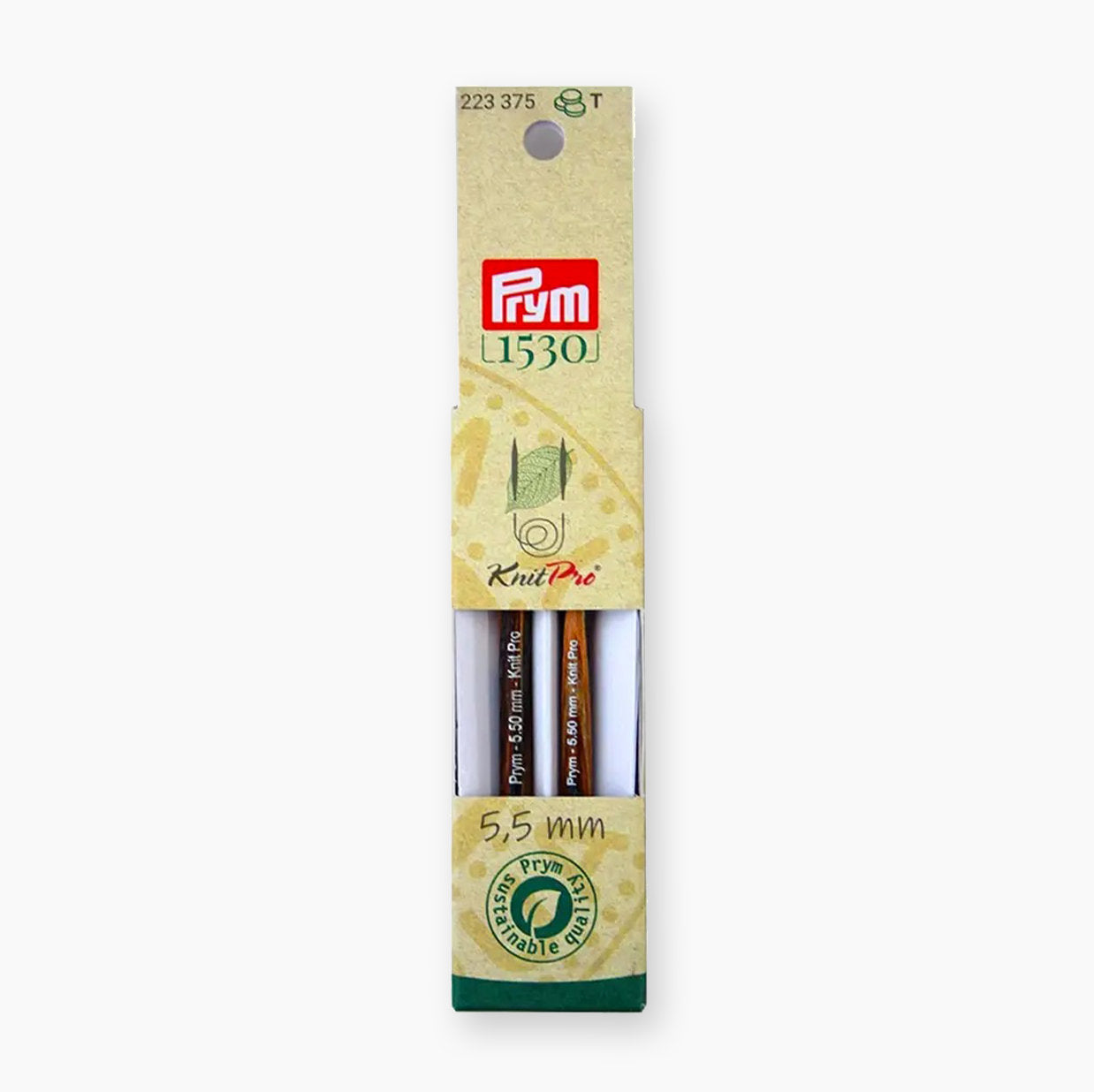 Prym Natural Short Knit Needlepoint with Sustainable Packaging