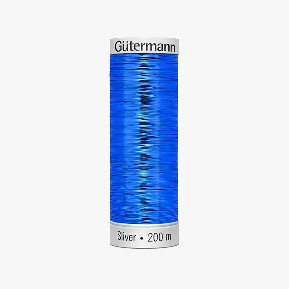 8052 Gütermann SLIVER thread with silver metallic effect 200 m for embroidery and sewing