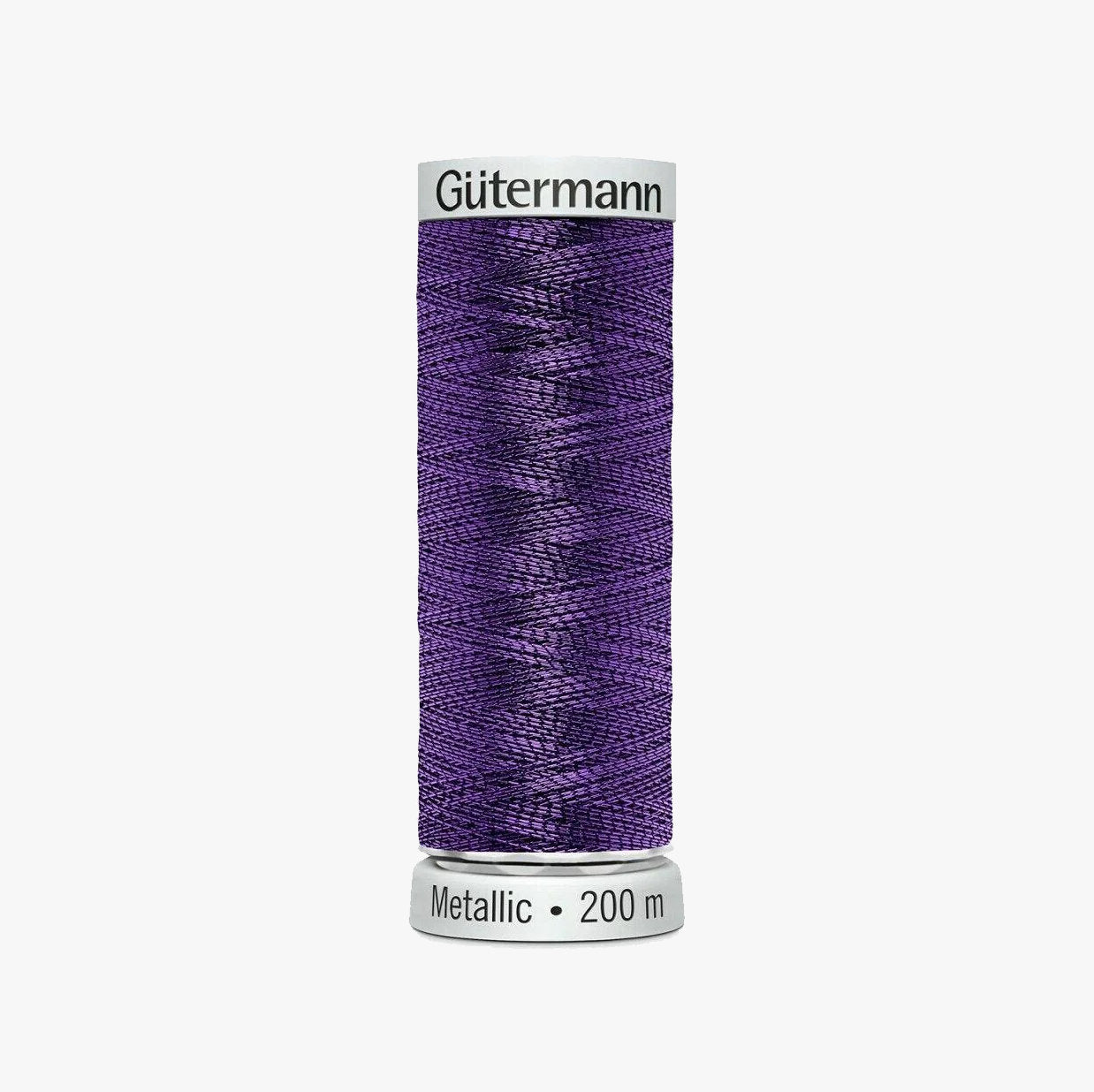 7050 Gutermann Metallic Thread 200m - Metallic Effect for Decorative Seams and Machine Embroidery
