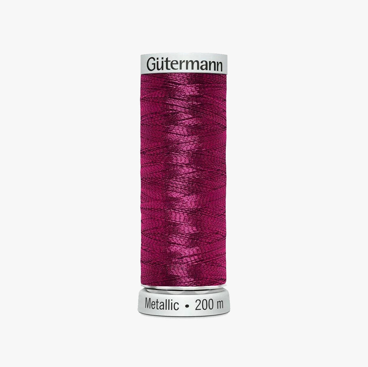 7013 Gutermann Metallic Thread 200m - Metallic Effect for Decorative Seams and Machine Embroidery