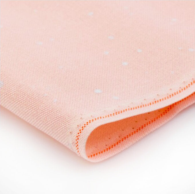 Murano Lugana fabric 32 ct. Powder Pink Splash by ZWEIGART 3984/4259