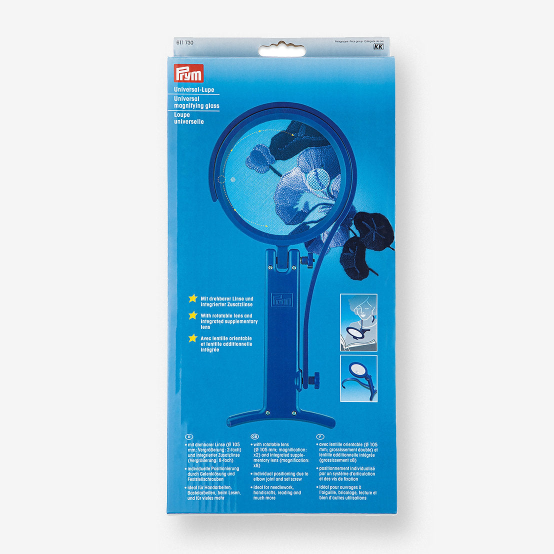 UNIVERSAL magnifying glass with bow Prym P611730