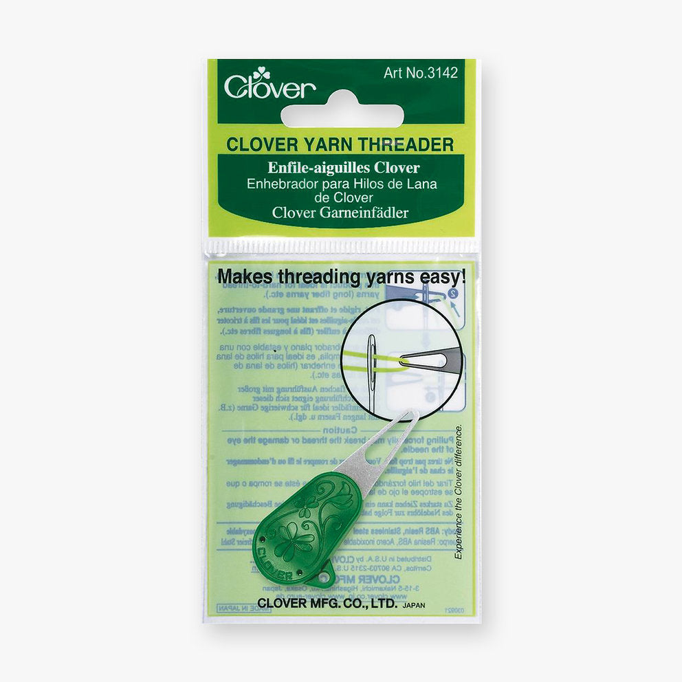 Clover Threader 3142 - Must-Have Tool for Chunky Wool Knitters