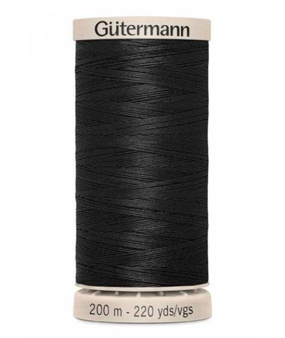 5201 Black Hand quilting thread Gütermann Sulky 200m