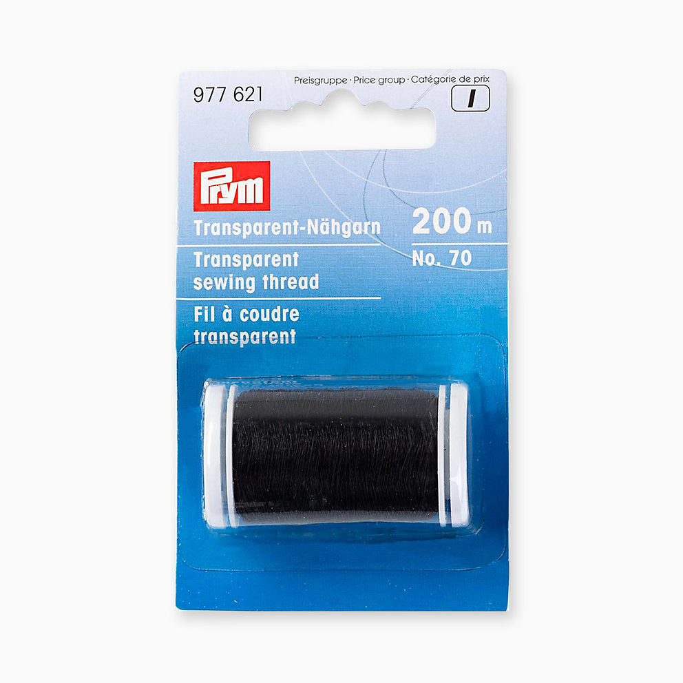 Prym 977621 High Tensile Strength Dark Transparent Thread, 200m