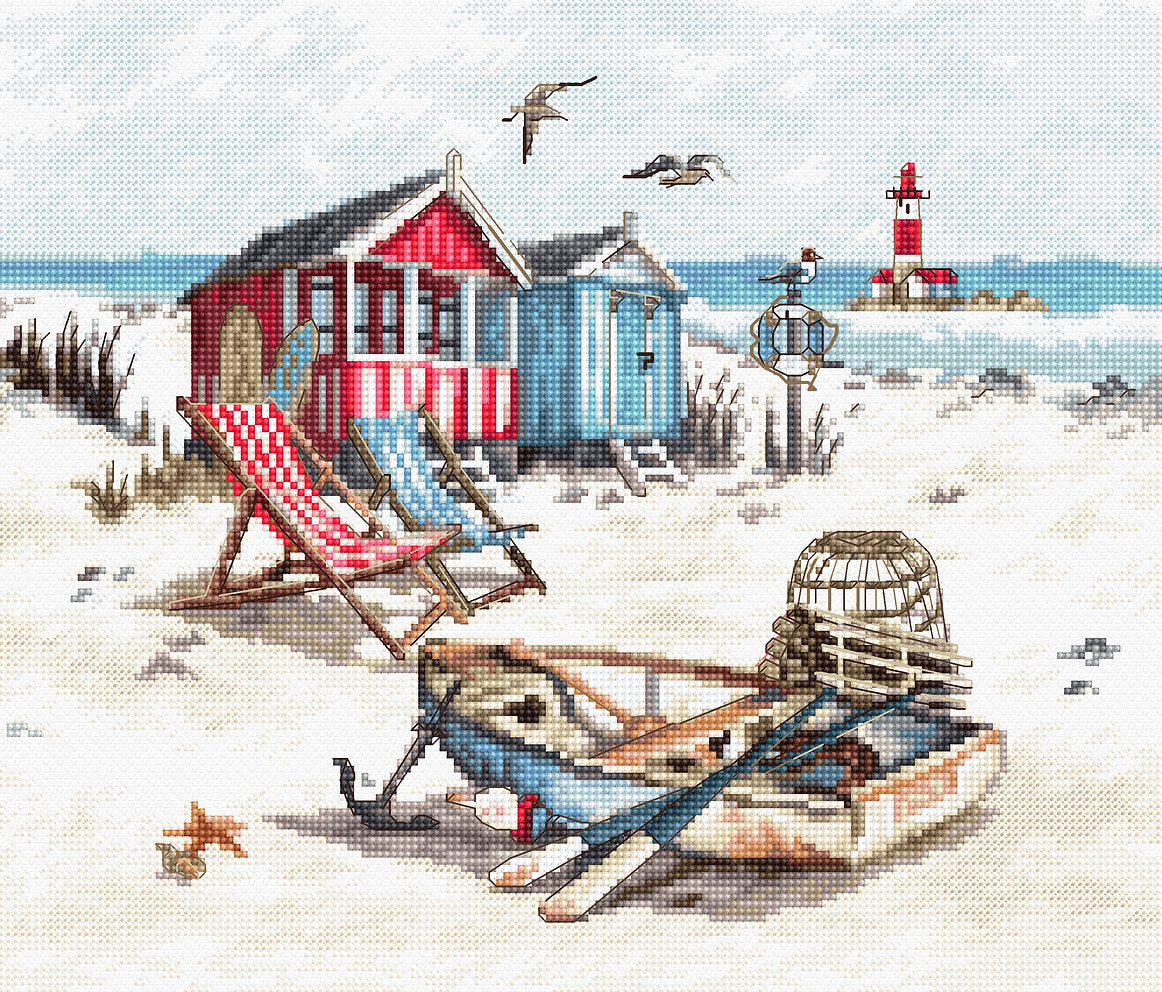 Beach Cross Stitch Kit - LETISTITCH LETI 972 - Premium Quality