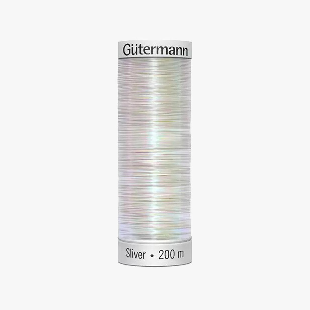 8040 Gütermann SLIVER thread with silver metallic effect 200 m for embroidery and sewing