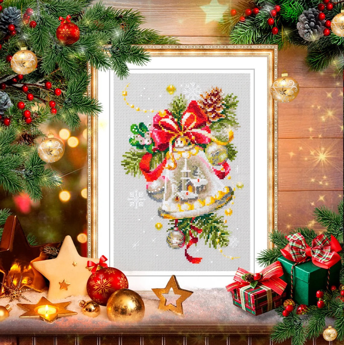 Magic Needle Christmas Bell Cross Stitch Kit