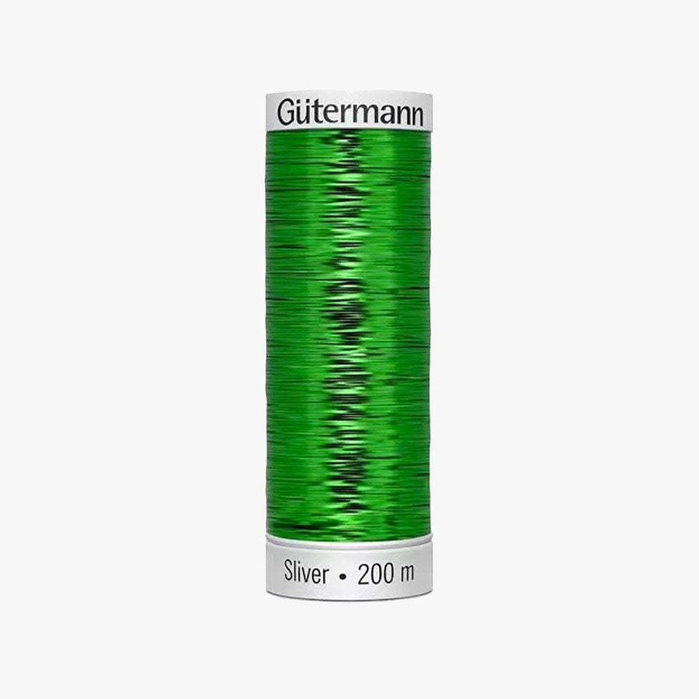 8019 Gütermann SLIVER thread with silver metallic effect 200 m for embroidery and sewing