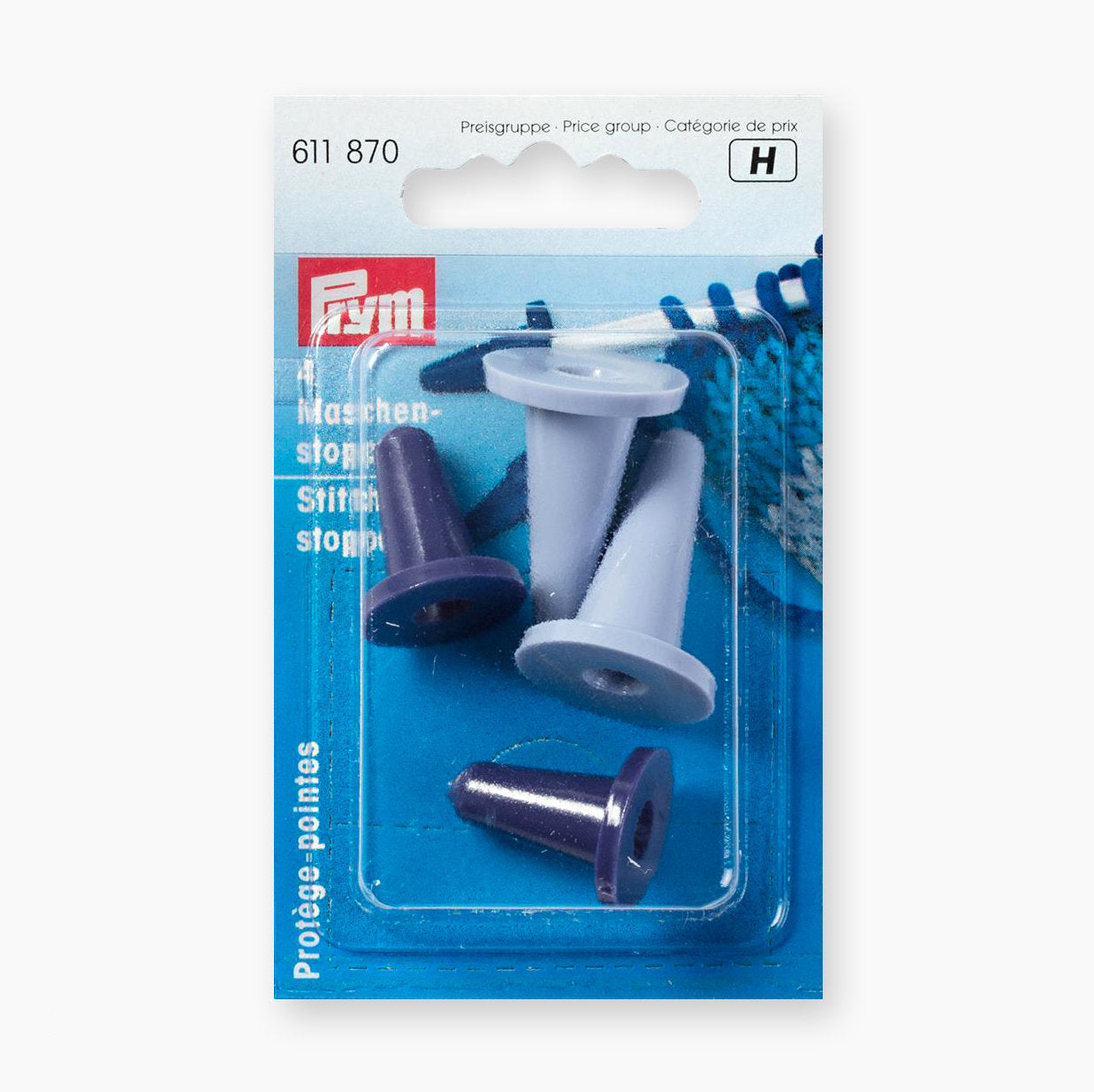 Prym 611870 Stitch Protectors - Stitch Stoppers for Knitting Needles