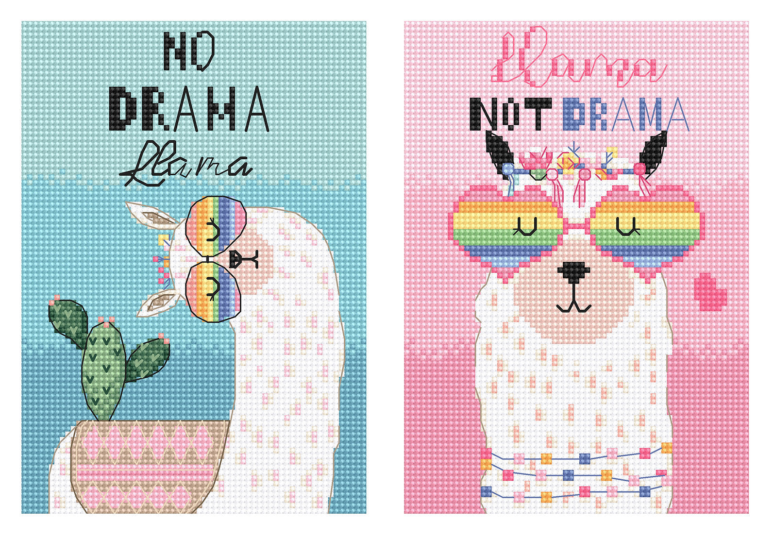 No Drama Lama Kreuzstichset - L8044 LETISTITCH