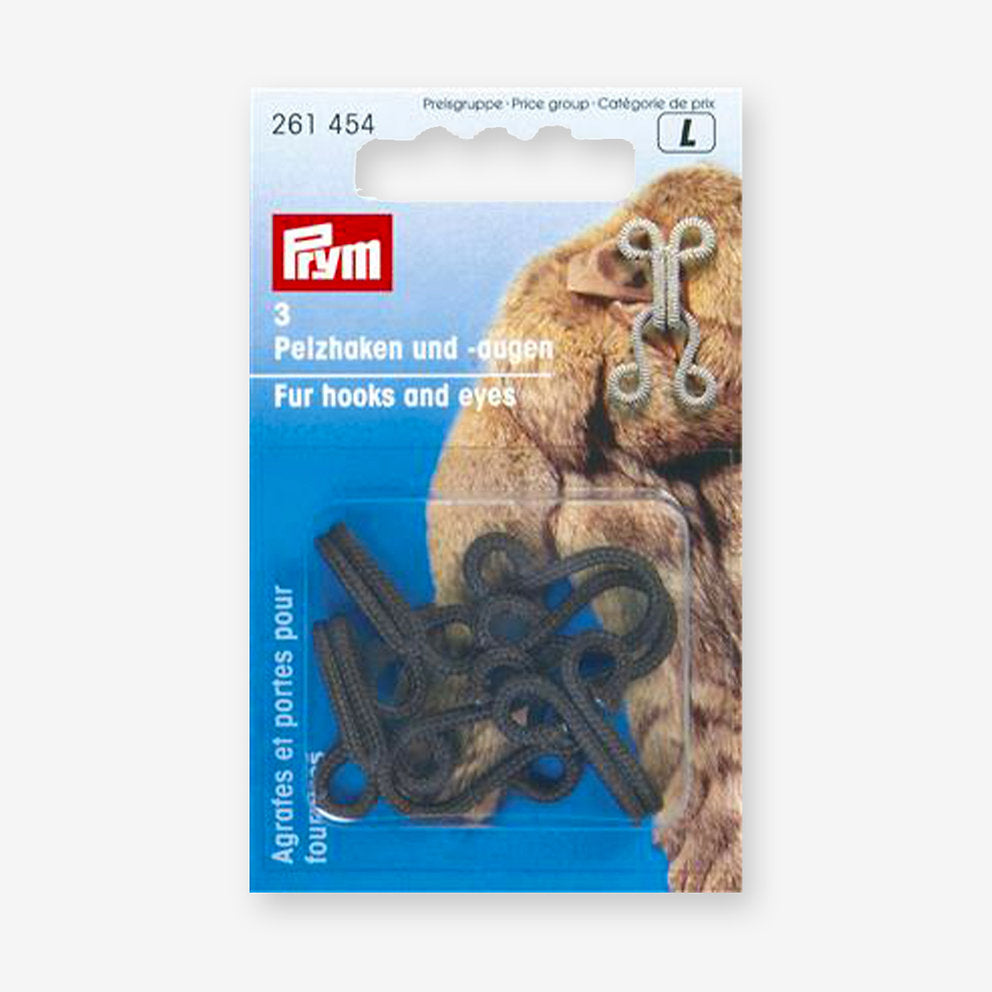 Prym 261454 Iron Rust-Protection Hooks for Fur Coats in Brown Color