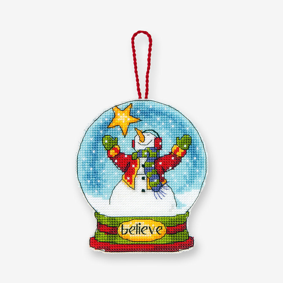 Snow Globe Believe - 70-08904 Dimensions - Cross Stitch Kit