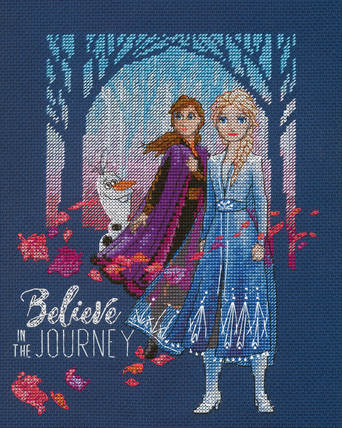 Believe in the Journey – 70-35389 Maße – Kreuzstichset