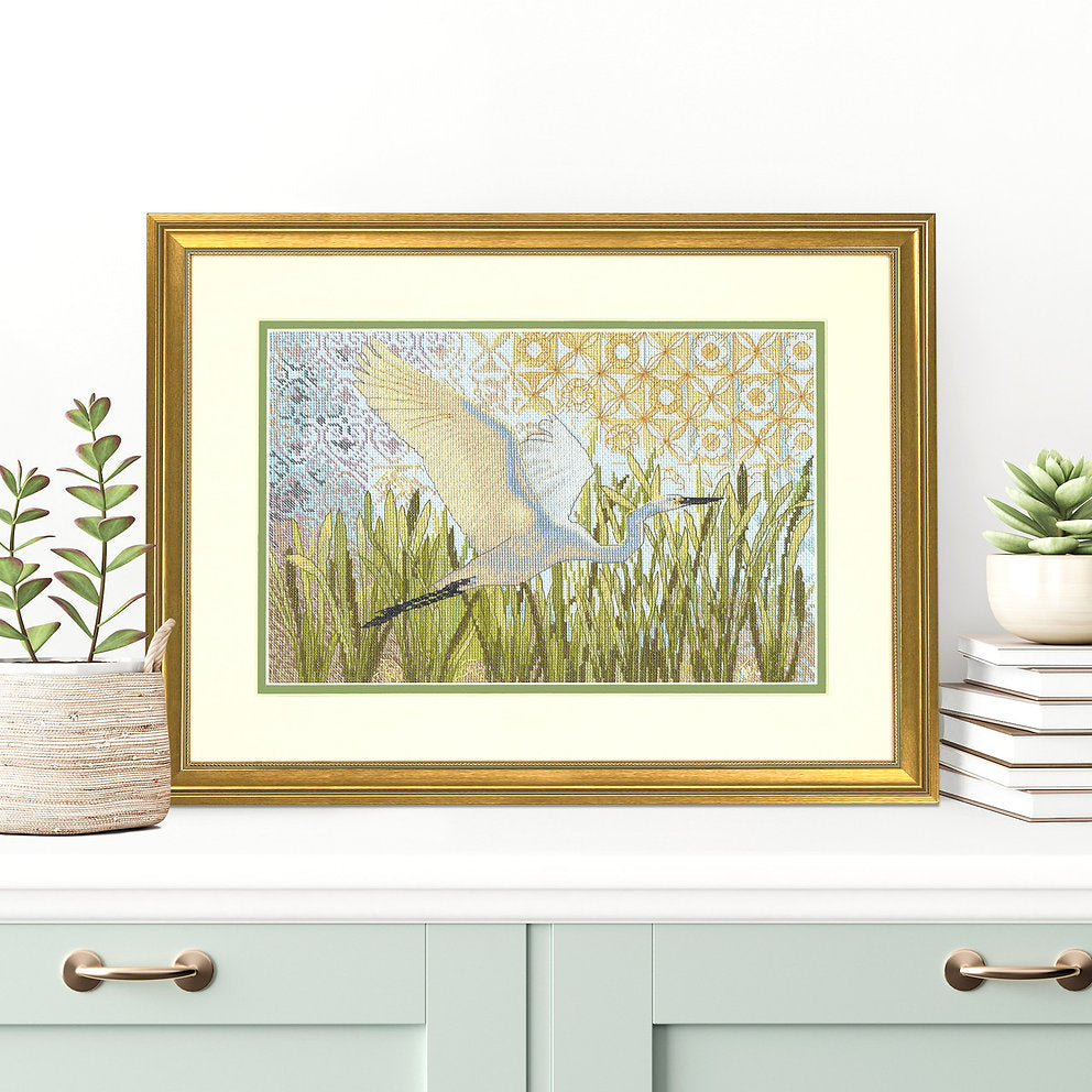 Cross Stitch Kit "Egret in Flight" by Dimensions 70-35411