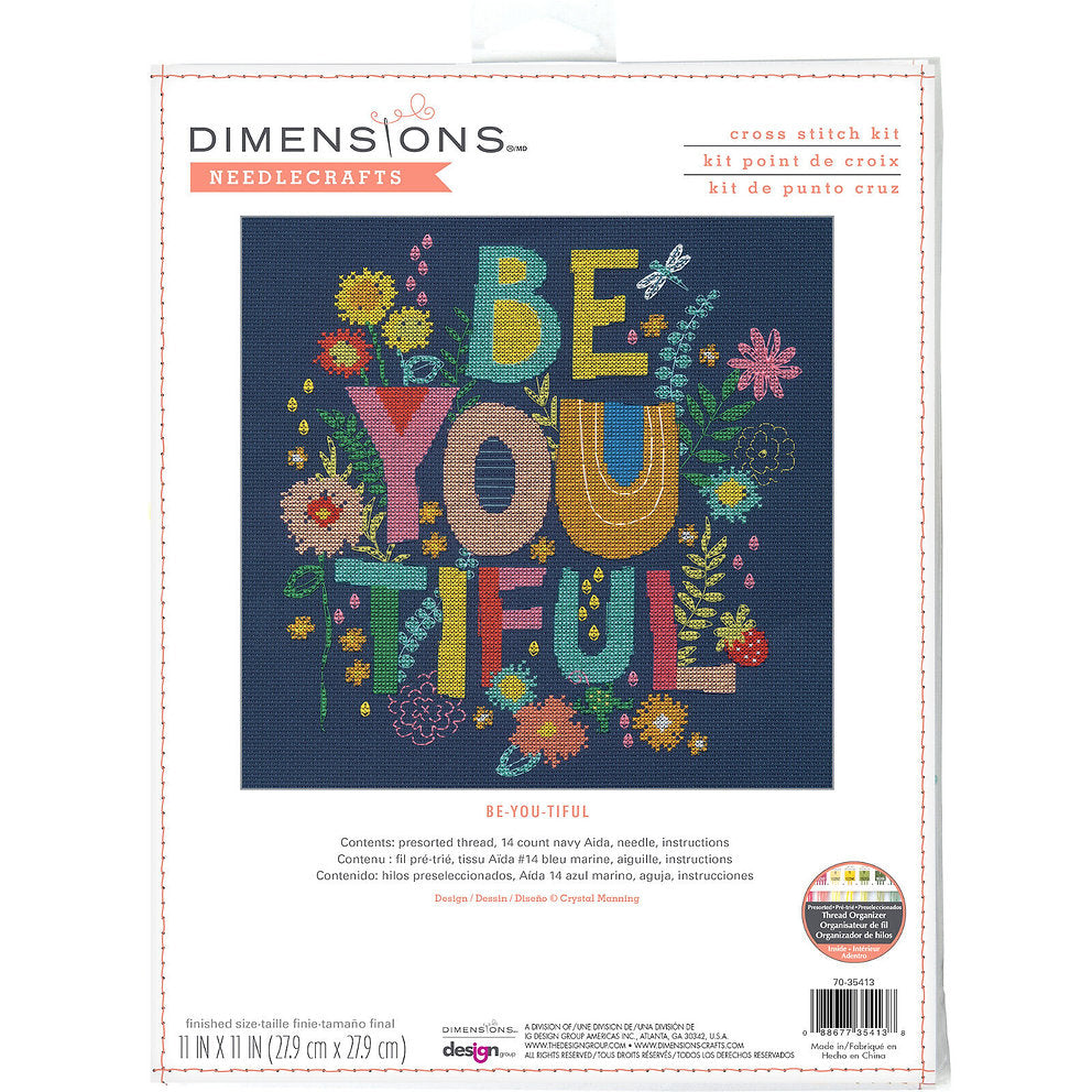 Cross Stitch Kit - Be-You-Tiful - Dimensions 70-35413