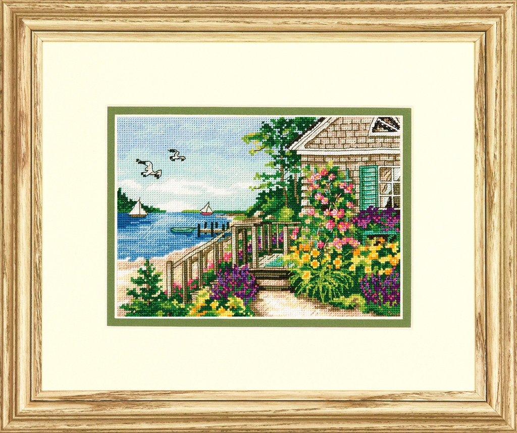 Bayside Cottage - 70-65145 Dimensions - Cross Stitch Kit