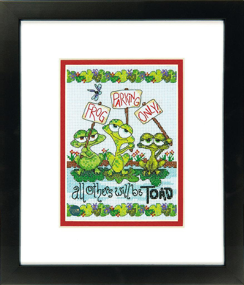 Frog Parking - 70-65148 Dimensions - Cross Stitch Kit