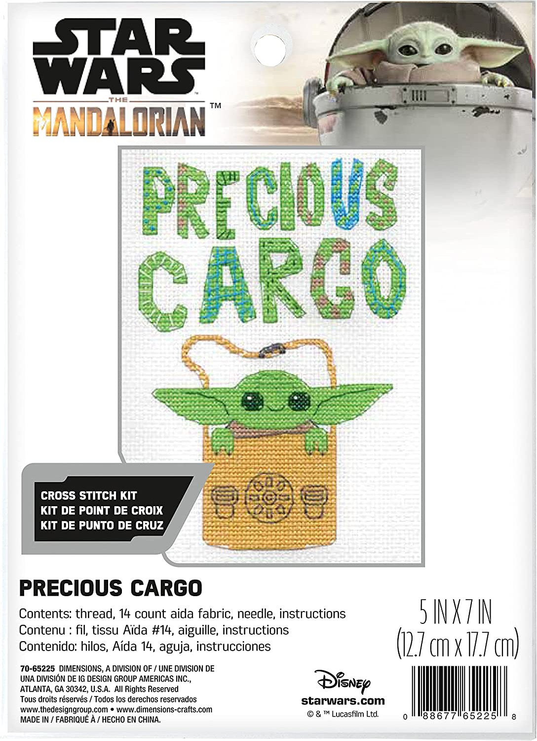 Star Wars – Precious Cargo – 70–65225 Maße – Kreuzstichset