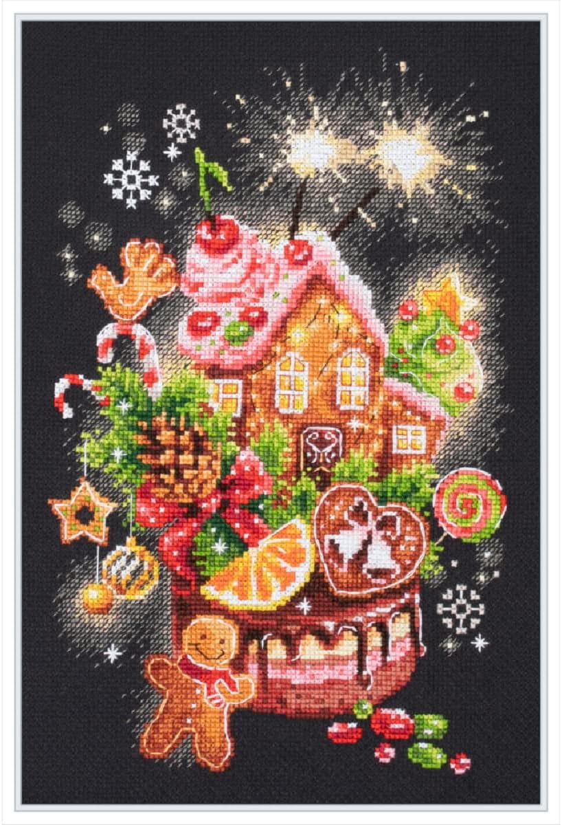 Kit de Punto de Cruz "Christmas Sweets" Magic Needle 540-673