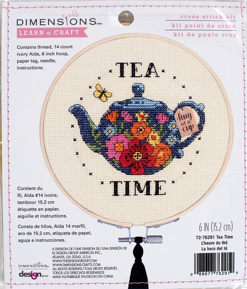 Abmessungen Tea Time Kreuzstichset 72-76291