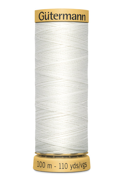 5709 White Gütermann Cotton Thread 100m CNe50: Resistant and Brilliant for your Sewing Projects