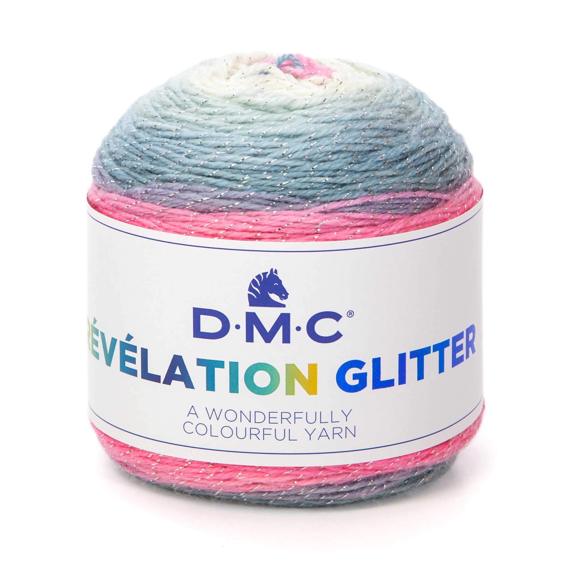 DMC Révélation Glitter - Multicolor wool with a touch of glitter