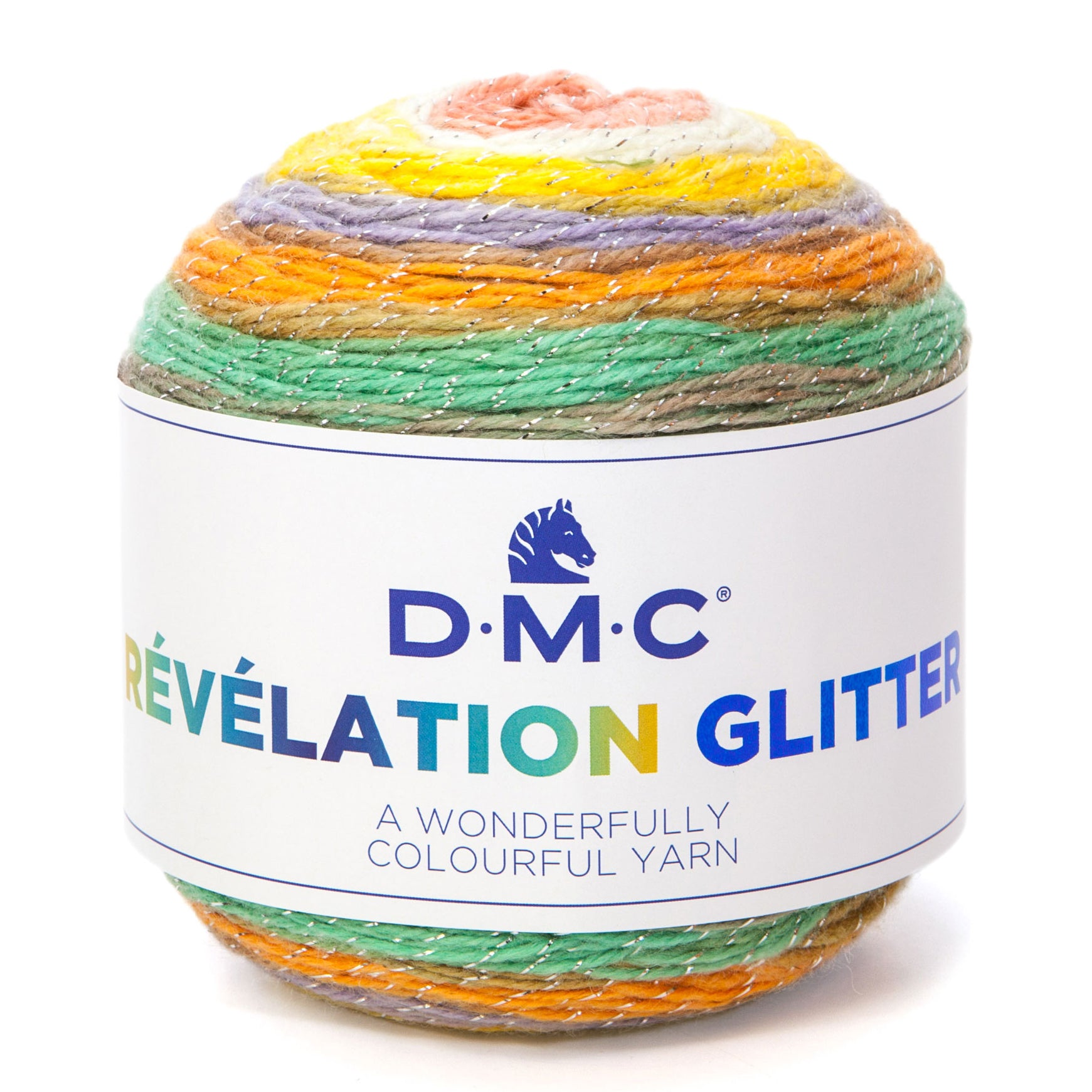 DMC Révélation Glitter - Multicolor wool with a touch of glitter