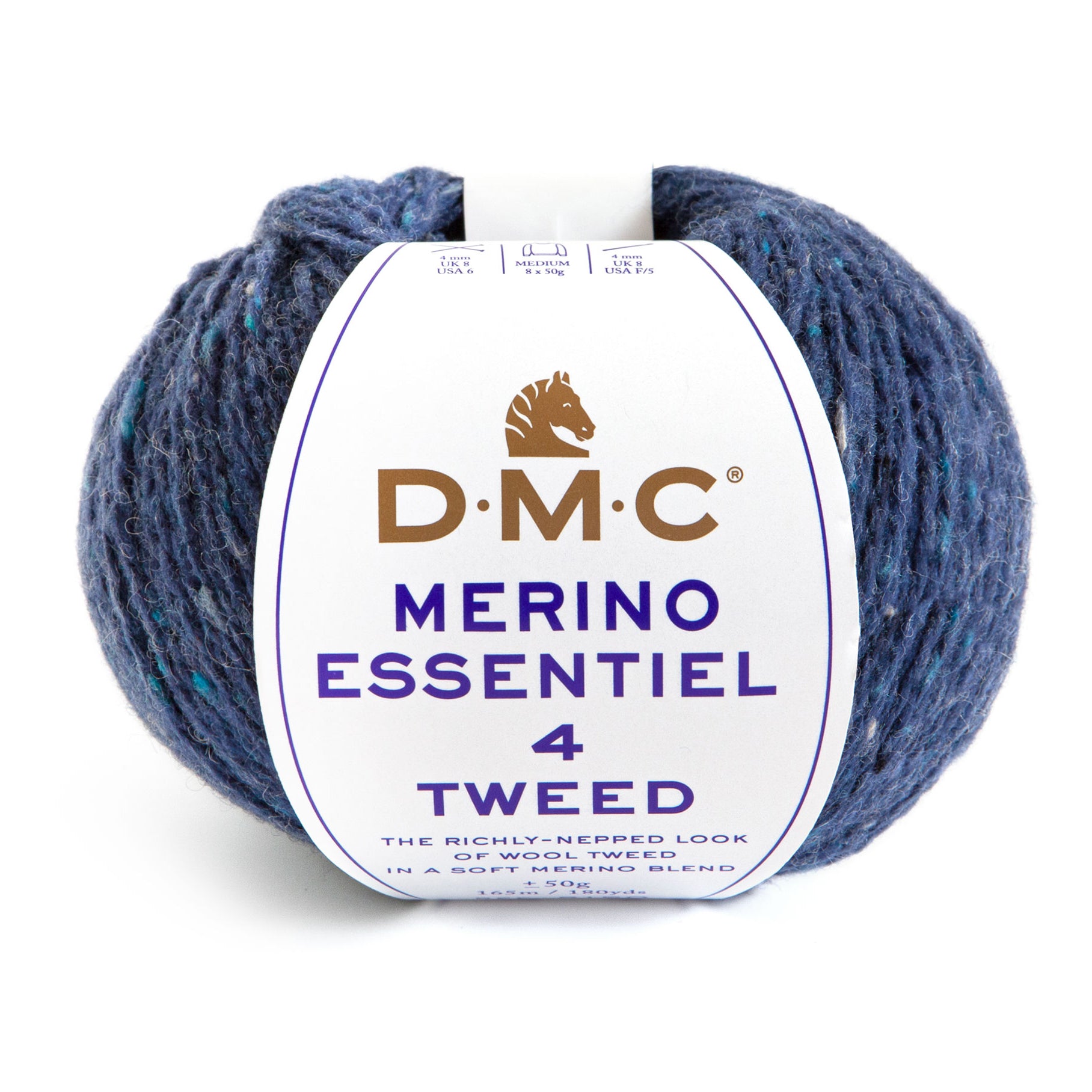 DMC Merino TWEED Essentiel 4 - Lana de merino y poliamida con efecto tweed para prendas cálidas y resistentes