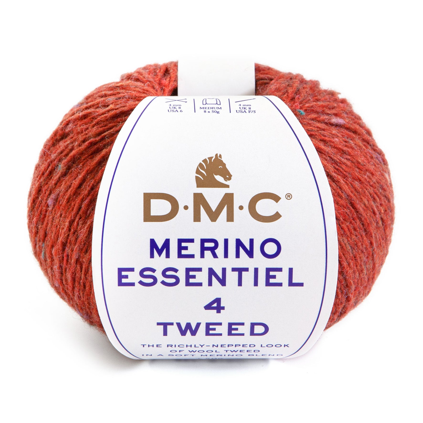 DMC Merino TWEED Essentiel 4 - Lana de merino y poliamida con efecto tweed para prendas cálidas y resistentes