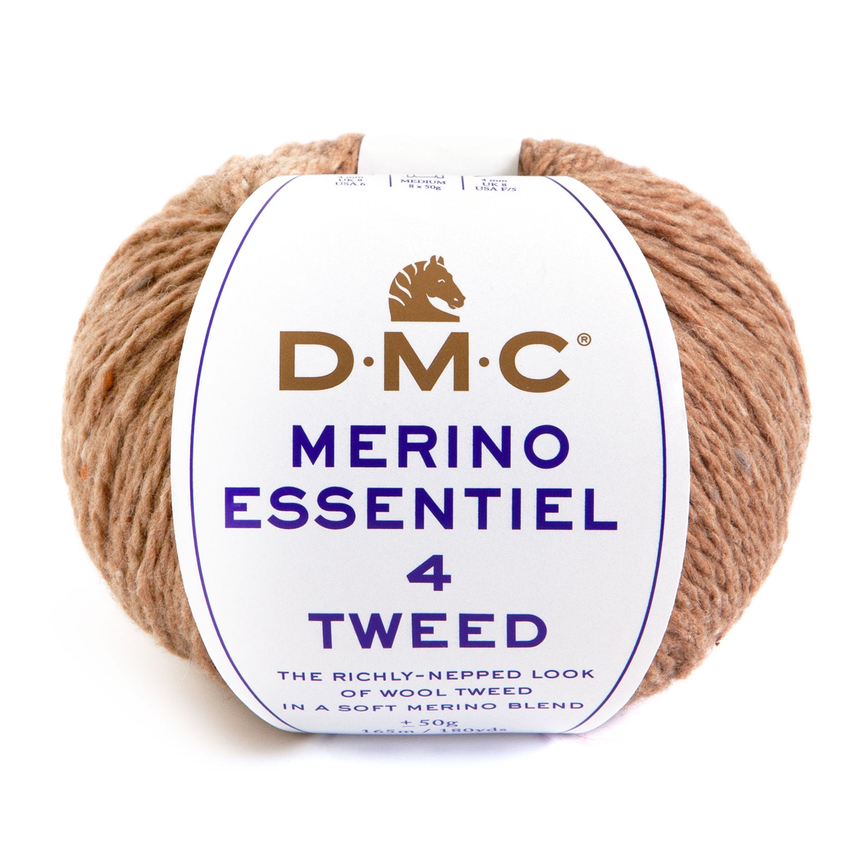 DMC Merino TWEED Essentiel 4 - Lana de merino y poliamida con efecto tweed para prendas cálidas y resistentes