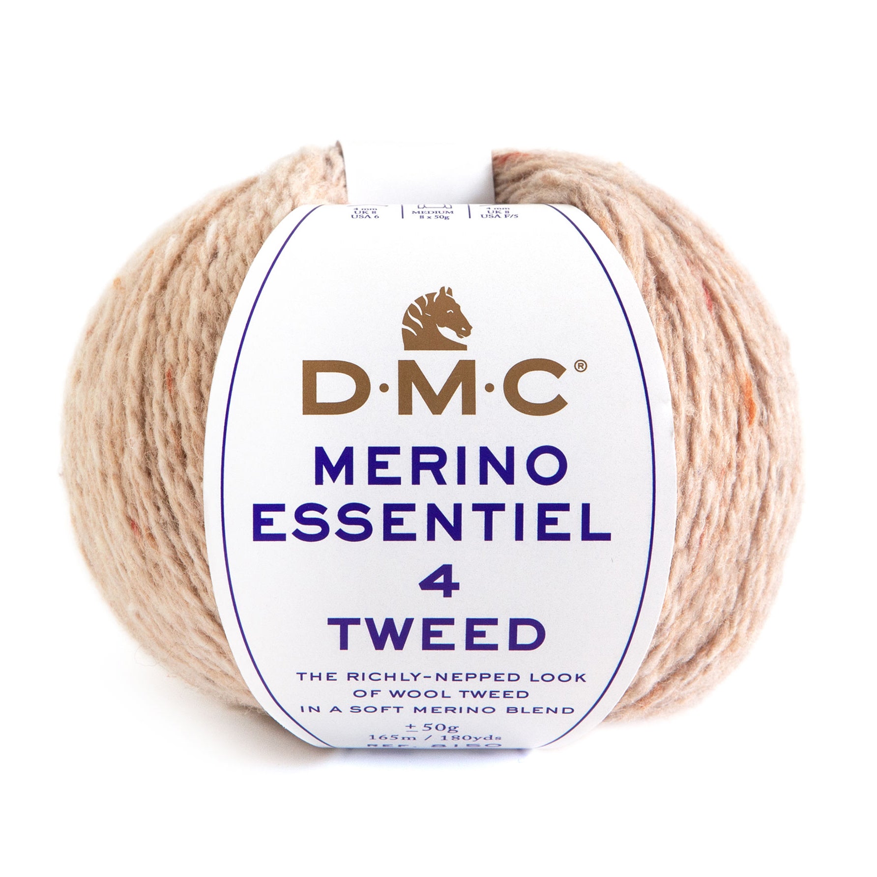 DMC Merino TWEED Essentiel 4 - Lana de merino y poliamida con efecto tweed para prendas cálidas y resistentes