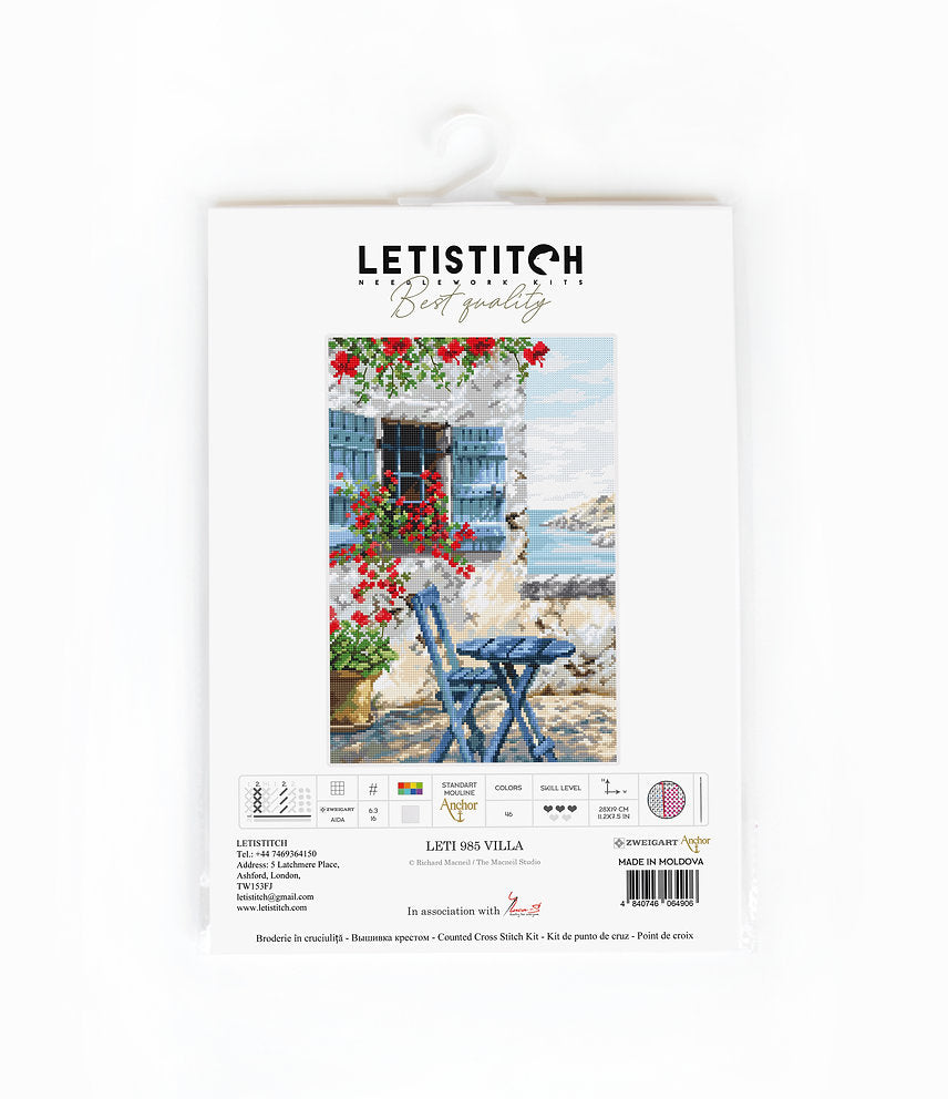 Cross Stitch Kit. VILLA - LETI 985 LETISTITCH