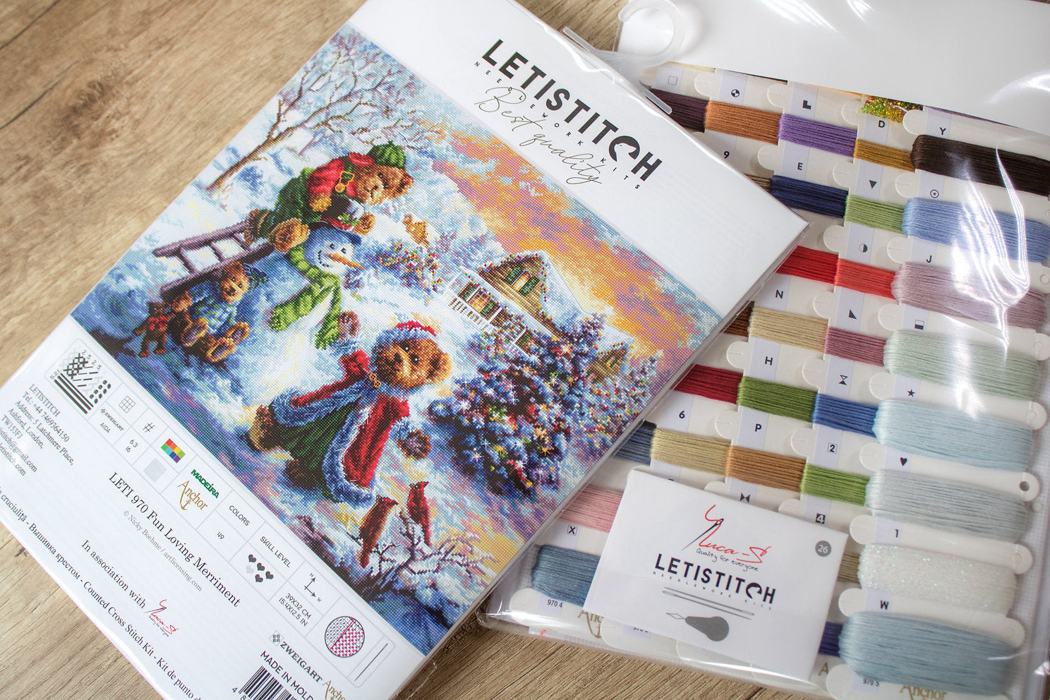 Kreuzstich-Kit. Spaß liebende Freude - LETISTITCH LETI 970