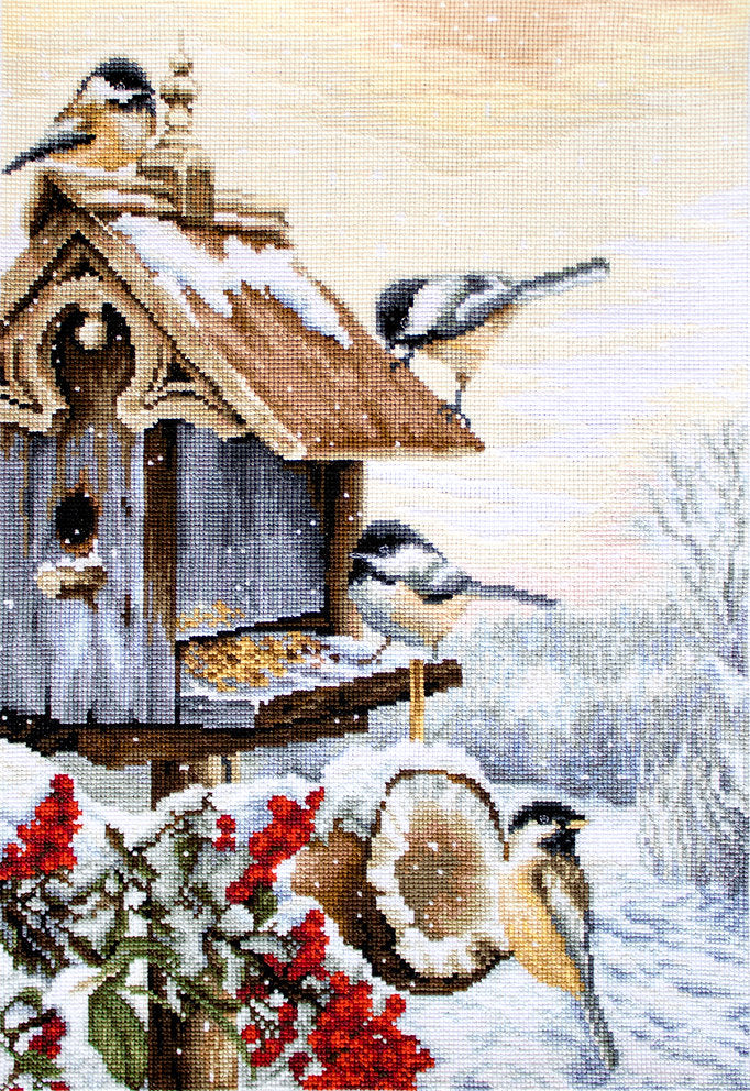 Cross Stitch Kit. BU4021 Bird House - Luca-S