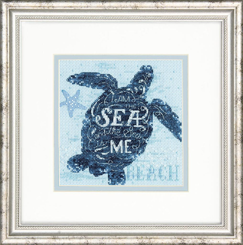 Cross stitch kit. Sea Turtle 70-65220 Dimensions