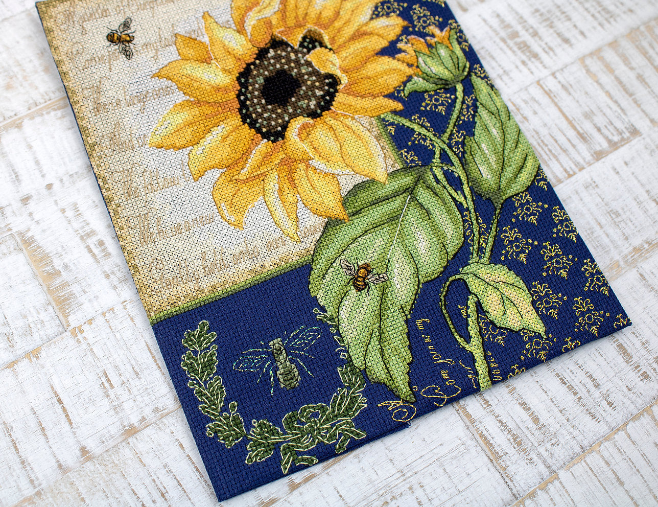 Sonnenblumenmelodie-Kreuzstichset – LETISTITCH