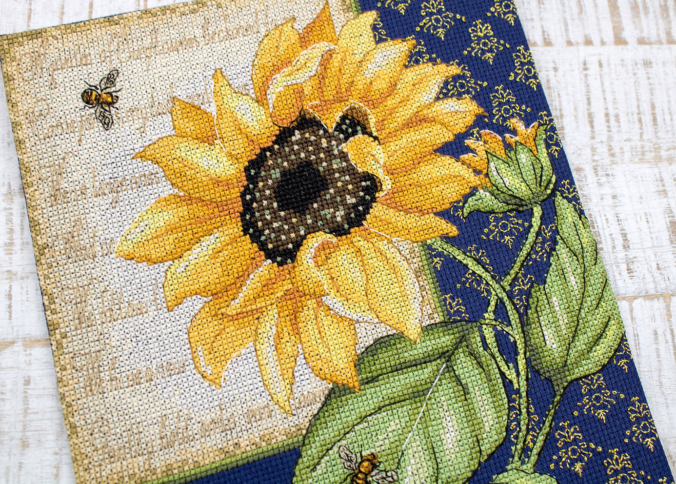 Sonnenblumenmelodie-Kreuzstichset – LETISTITCH